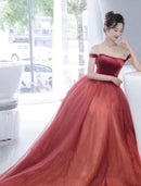 Ball Gown Prom Dresses Vintage Dress Engagement Sweep / Brush Train Short Sleeve Off Shoulder Tulle with Overskirt